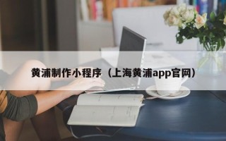 桓台黄浦制作小程序（上海黄浦app官网）